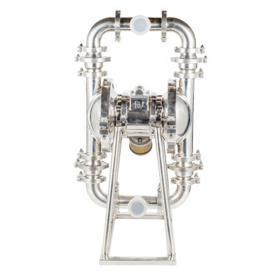 Ανοξείδωτη αντλία διπλού διαφράγματος ποιότητας τροφίμων με παροχή 350L/M για μεταφορά τροφίμων