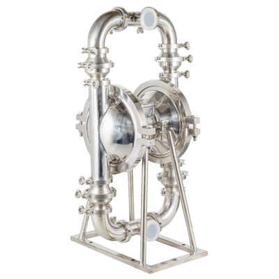 Υγιεινή αντλία διπλού διαφραγμού από ανοξείδωτο χάλυβα SS304 τροφίμων με ρυθμό ροής 350L/M για αποτελεσματική μεταφορά υγρών