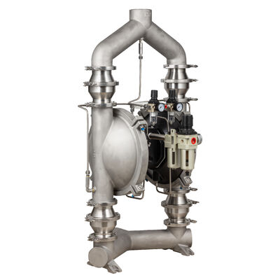 Νέα σχεδίαση Πνευματικής αντλίας σκόνης με διάφραγμα PTFE και ρυθμό ροής 150gpm για βιομηχανικές εφαρμογές