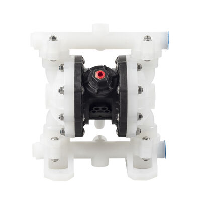 Αντλία διπλής διαφράγματος λειτουργίας με αέρα για τροχόσπιτα με κέλυφος πολυπροπυλενίου και μέγιστη πίεση 100psi