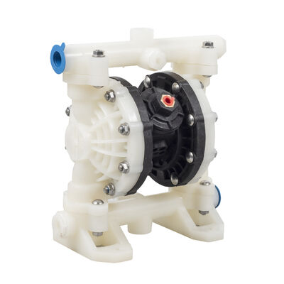 Πλαστική αεροσυμπιεσόμενη διαφραγματική αντλία RV με υλικό PP, διάφραγμα PTFE και μέγιστη πίεση 100psi